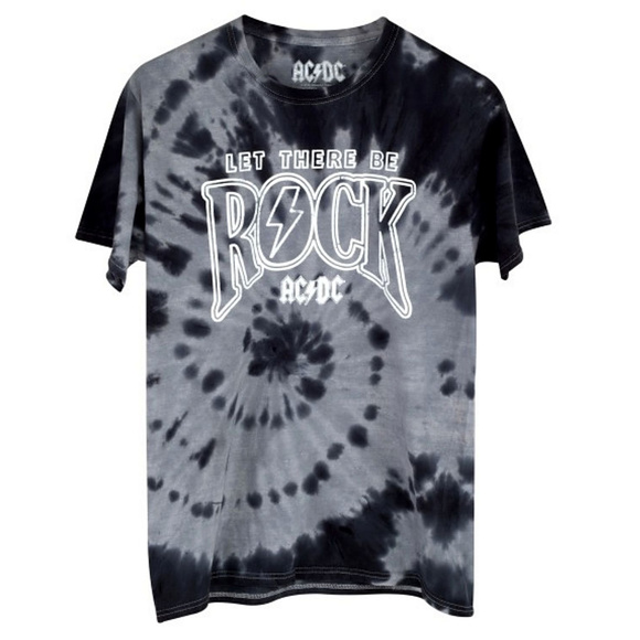 AC/DC Other - AC/DC Let There Be Rock Tie Dye T-Shirt XL NWT